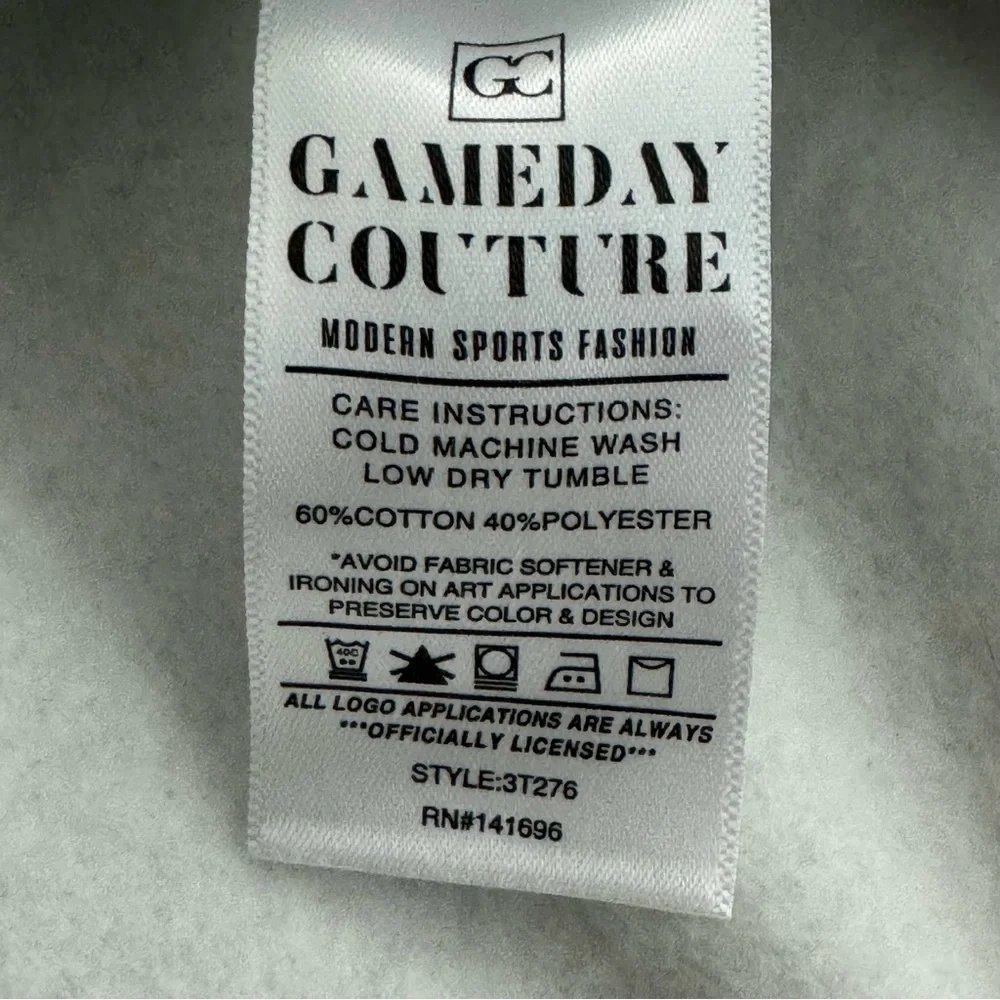 USC Trojans Oversized Sweater XXL Gameday Couture Gray Drop Shoulder Crew Neck - Picture 10 of 10